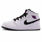 AIR JORDAN 1 MID GS WHITE BLACK FUCHSIA “BLAST”