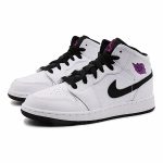 AIR JORDAN 1 MID GS WHITE BLACK FUCHSIA “BLAST”